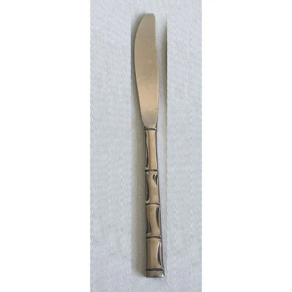 Single Reed & Barton Stainless Steel Knife Rebacraft Royal Bamboo Replacement